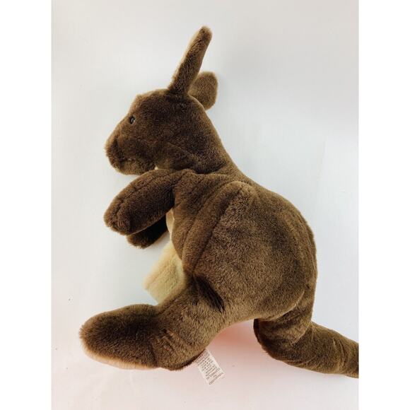 Folkmanis Folktails Plush Puppet Kangaroo Missing Baby Joey 26” Brown Furry Folk - Picture 4 of 11